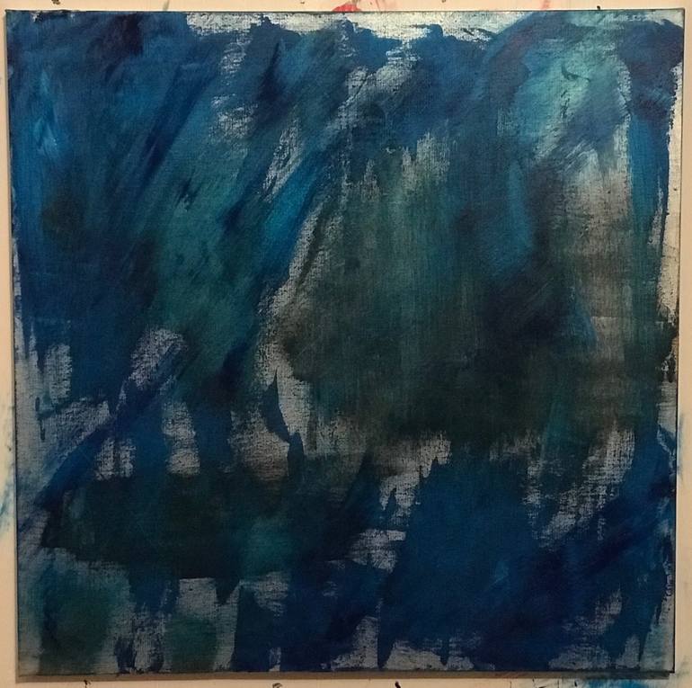 Study In Blue Painting By Zachary Jahnigen 