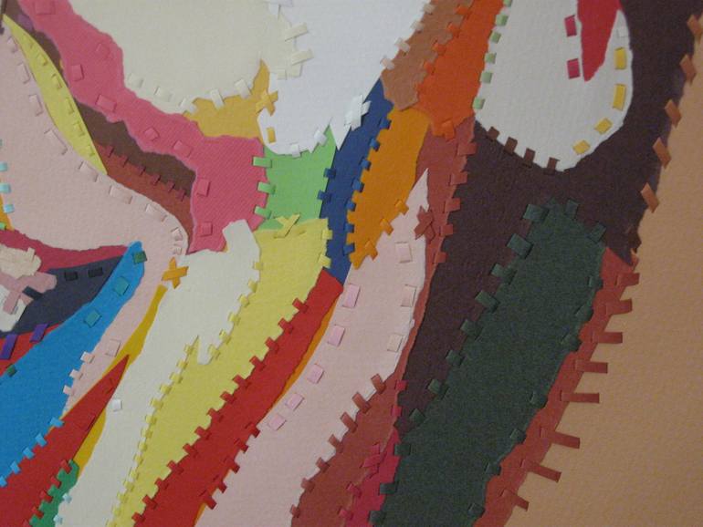Original Contemporary People Collage by Leopoldo Sosa