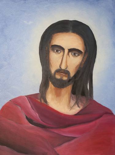 Jesus in red thumb