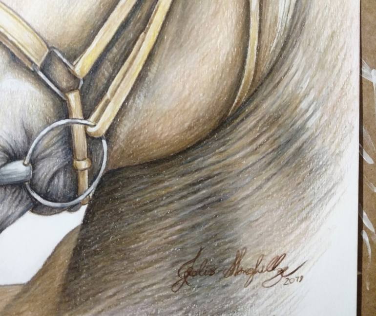 Original Figurative Horse Drawing by Fabio Meneghella