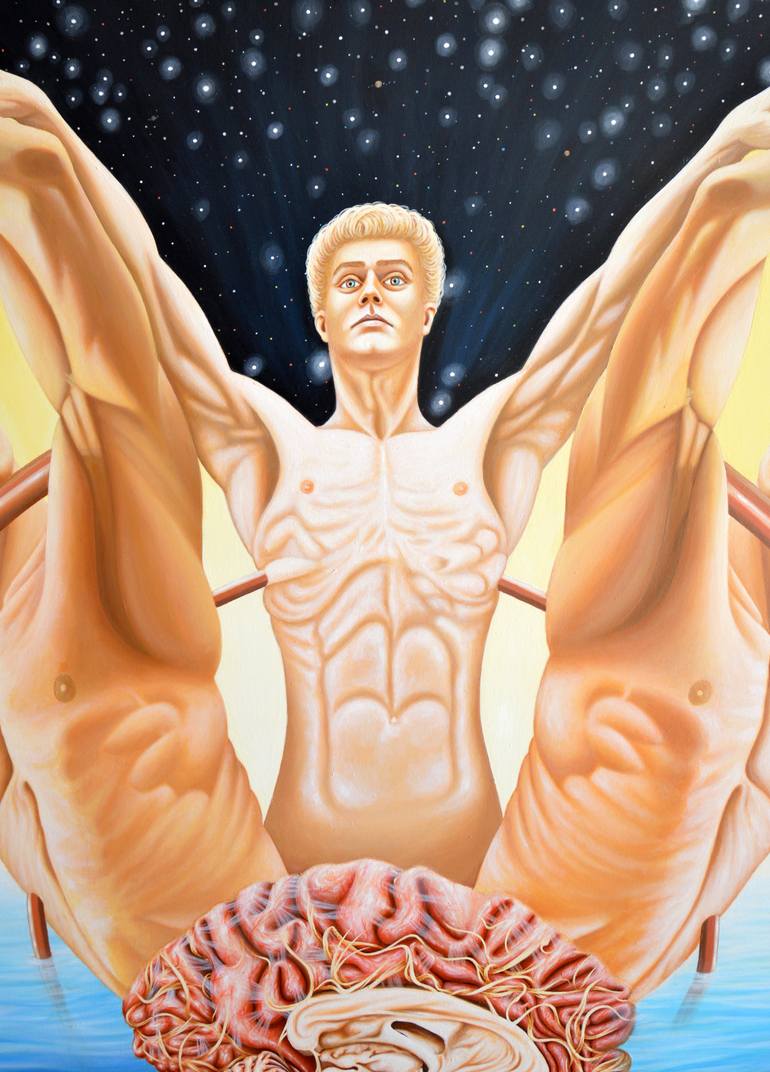 Original Figurative Body Painting by Fabio Meneghella