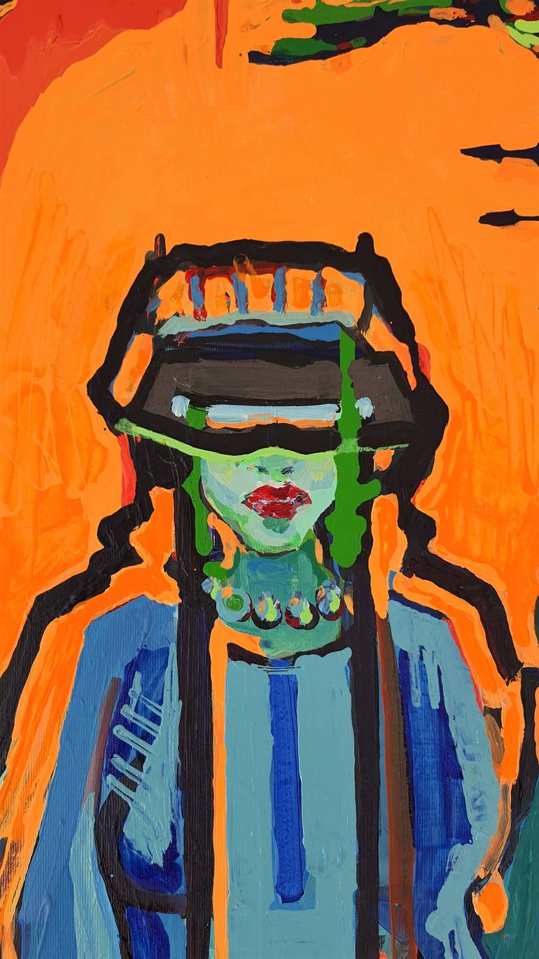 Original Abstract Women Painting by Tanja Art