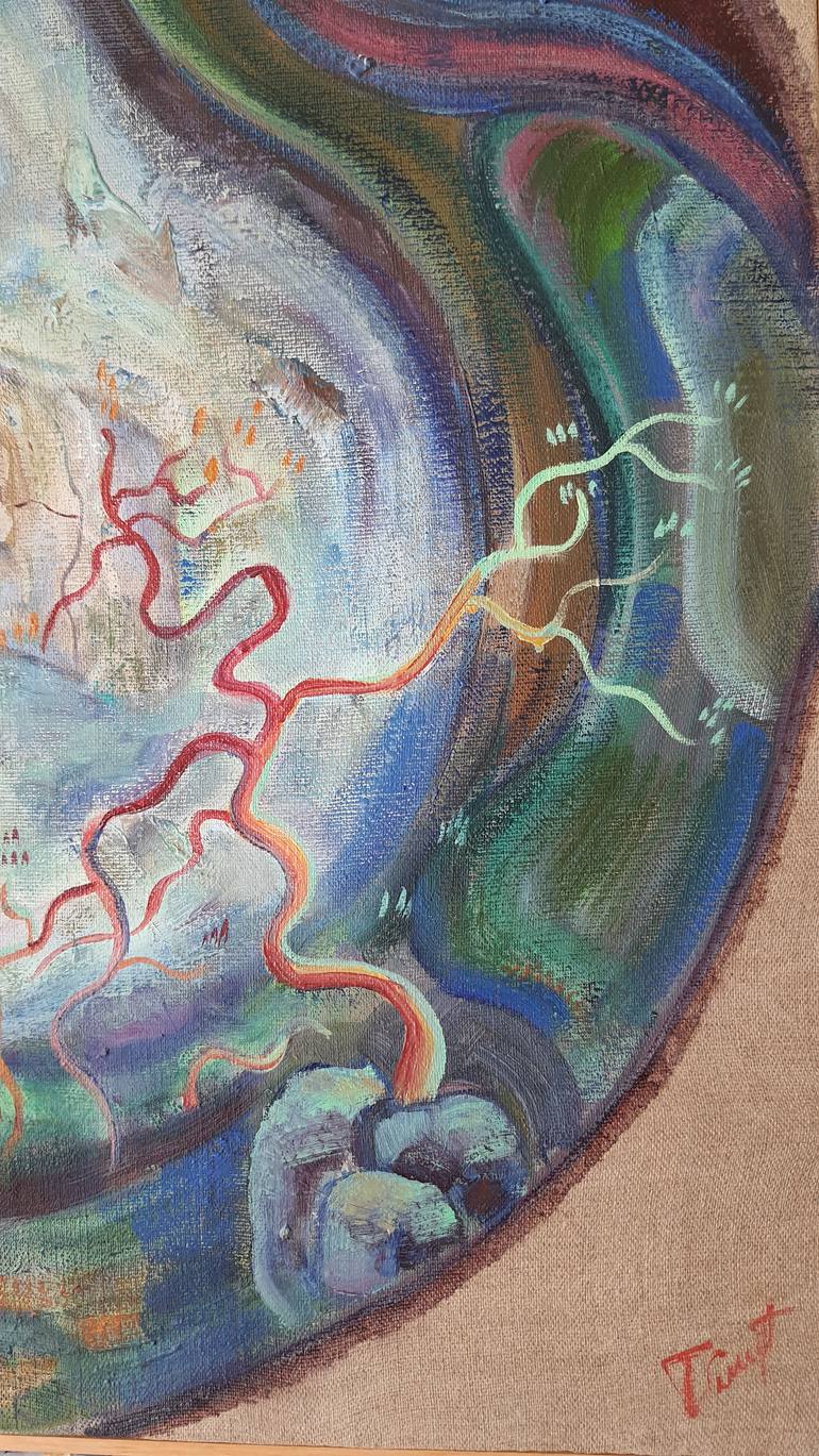 Original Abstract Landscape Painting by Tanja Art