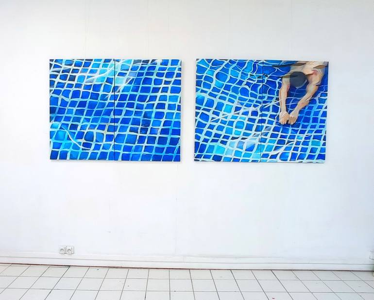 Original Figurative Water Painting by Maude Ovize