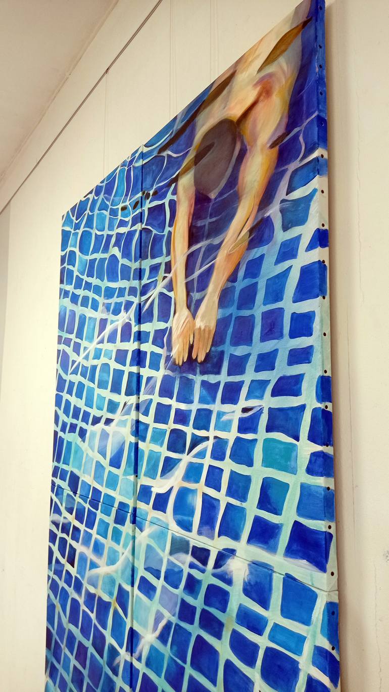 Original Figurative Water Painting by Maude Ovize