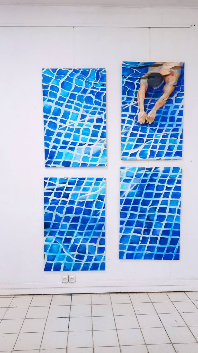 Original Figurative Water Painting by Maude Ovize