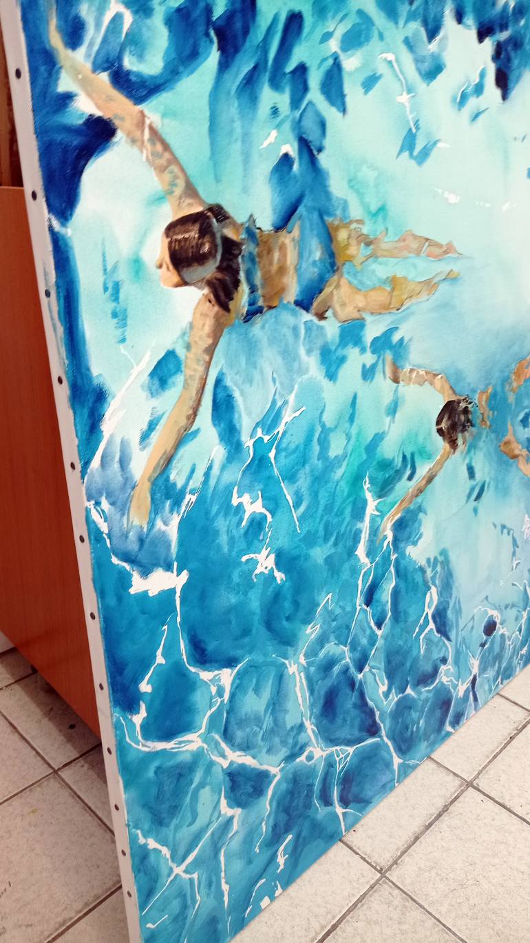 Original Figurative Water Painting by Maude Ovize