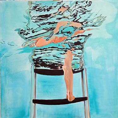 Original Figurative Water Paintings by Maude Ovize