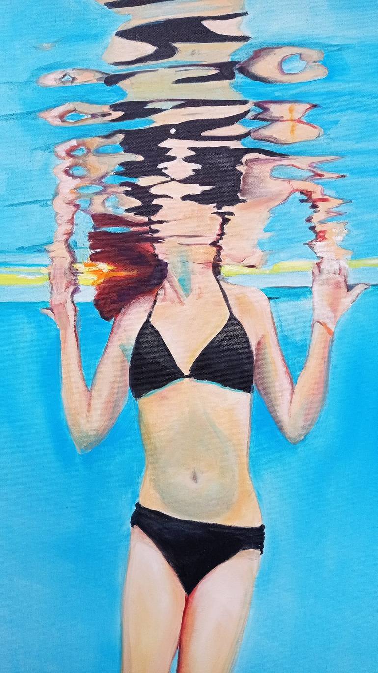 Original Figurative Water Painting by Maude Ovize