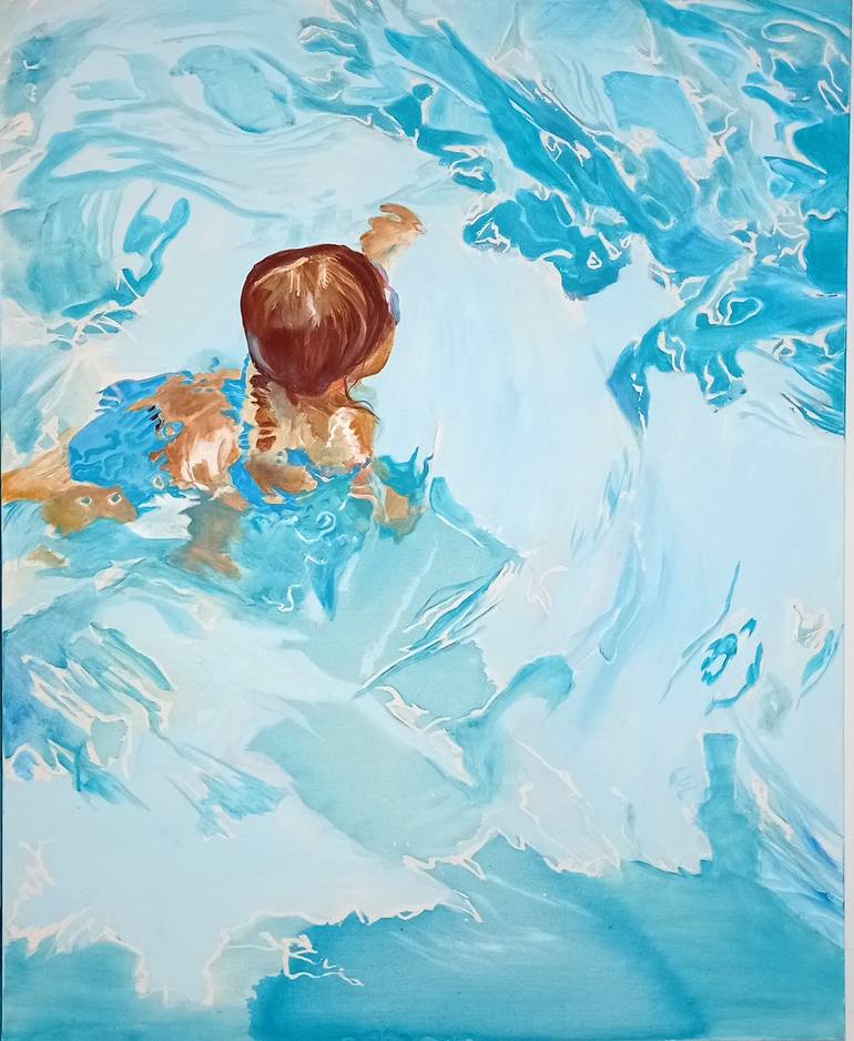 Original Figurative Water Painting by Maude Ovize