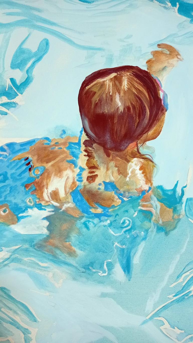 Original Figurative Water Painting by Maude Ovize