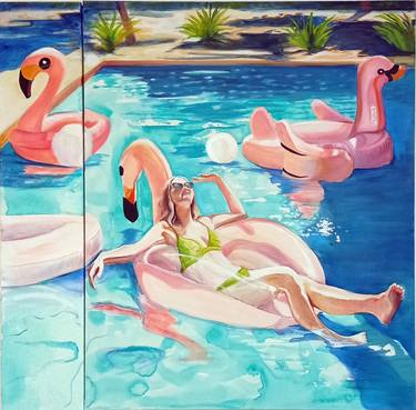 Original Figurative Water Paintings by Maude Ovize