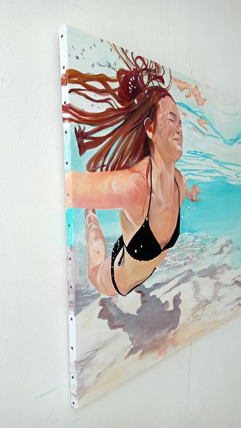 Original Figurative Water Painting by Maude Ovize