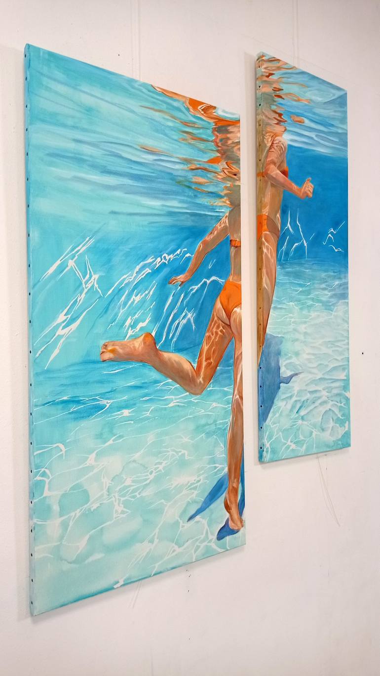 Original Figurative Water Painting by Maude Ovize