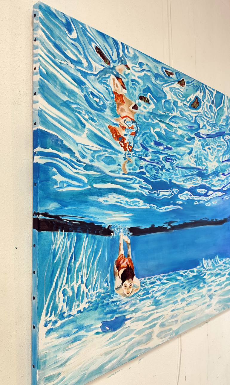 Original Figurative Water Painting by Maude Ovize
