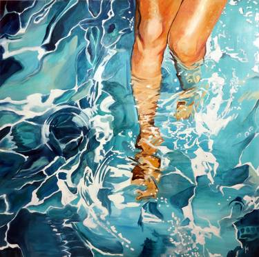 Print of Figurative Water Paintings by Maude Ovize