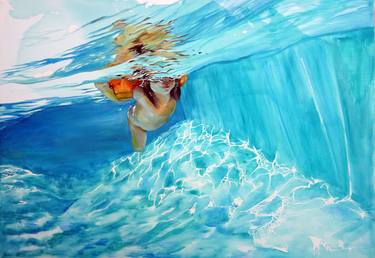Original Fine Art Water Paintings by Maude Ovize