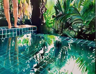 Original Figurative Water Paintings by Maude Ovize