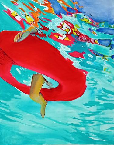 Print of Figurative Water Paintings by Maude Ovize