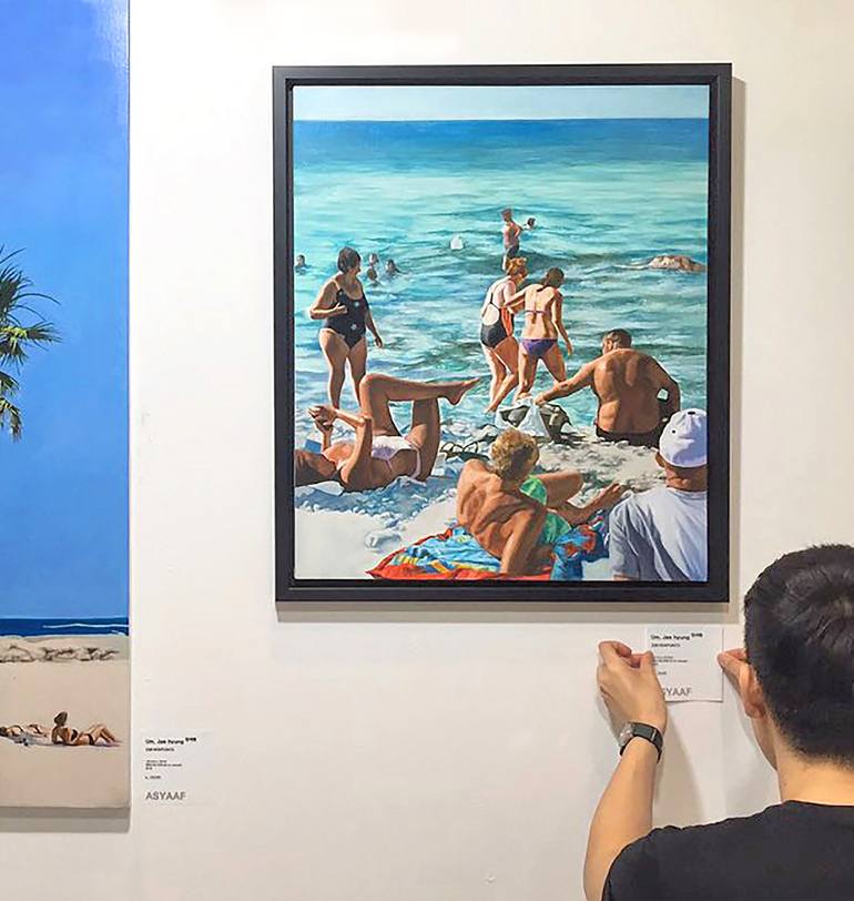Original Realism Beach Painting by Jaehyung Um