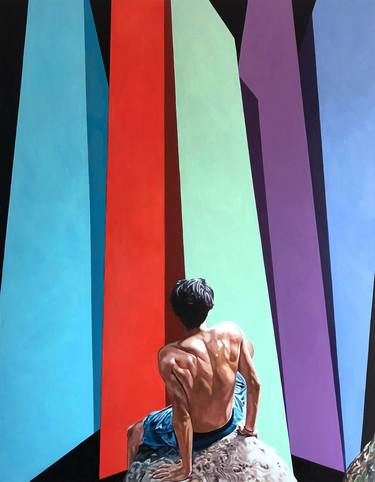 Saatchi Art Artist Jaehyung Um; Painting, “Colours in the Sky” #art