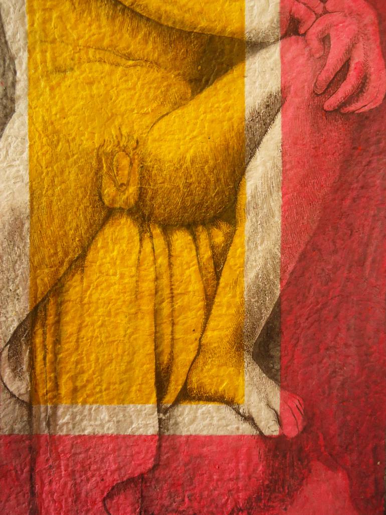 Original Conceptual Nude Painting by Fabio Borges