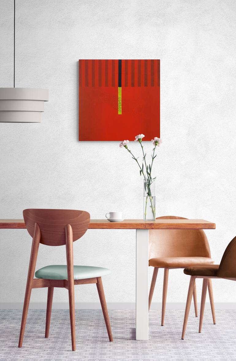 Original Abstract Geometric Painting by Fabio Borges