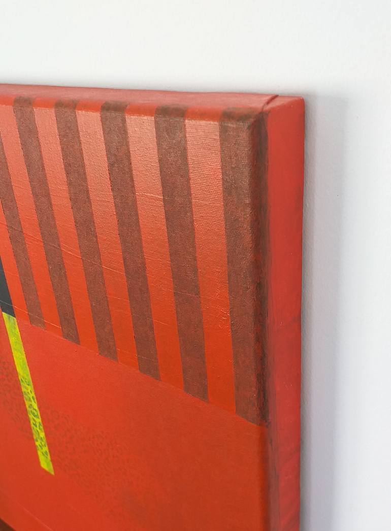 Original Abstract Geometric Painting by Fabio Borges