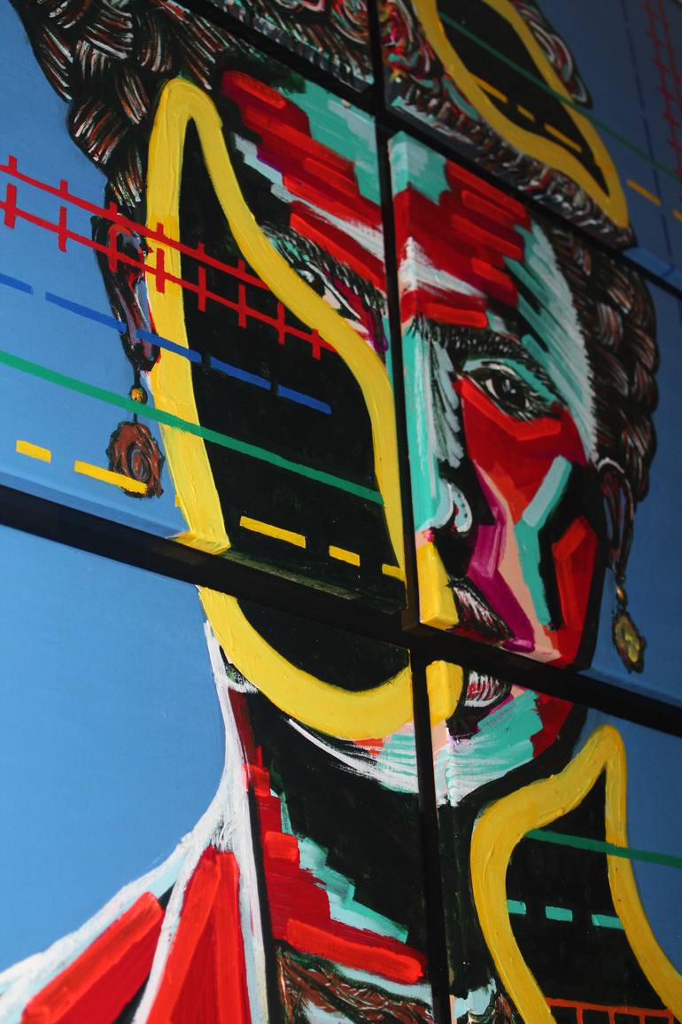 Original Conceptual Pop Culture/Celebrity Painting by Hector Urdaneta