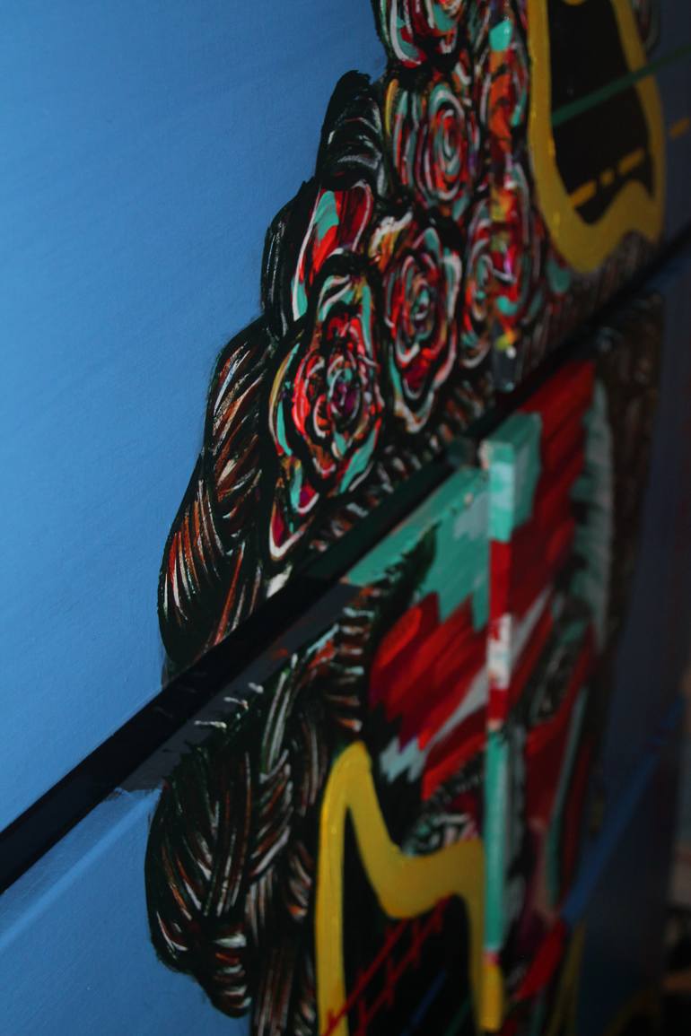 Original Conceptual Pop Culture/Celebrity Painting by Hector Urdaneta