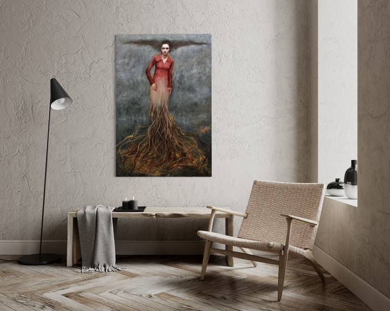 Original Expressionism Women Painting by Federica Belloli