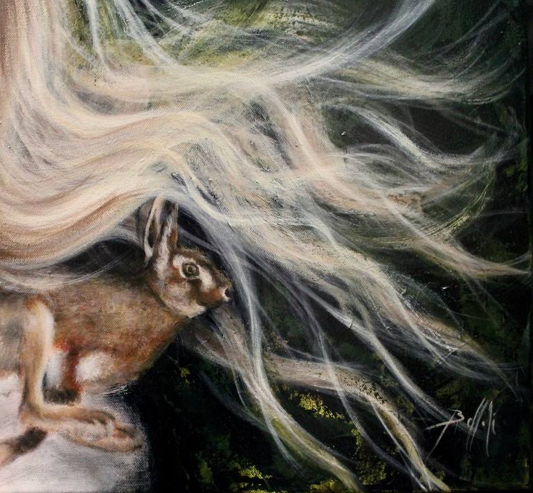 Original Surrealism Fantasy Painting by Federica Belloli