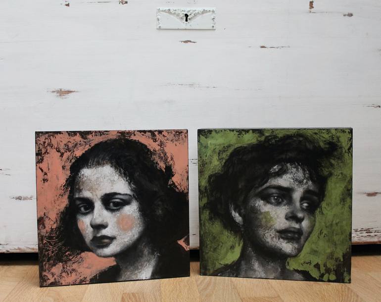 Original Portraiture Women Painting by Federica Belloli