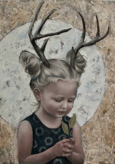 Original Figurative Children Paintings by Federica Belloli