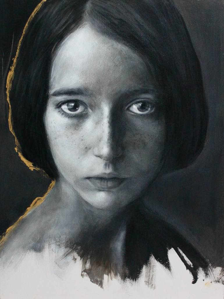 Print of Black & White Women Paintings by Federica Belloli
