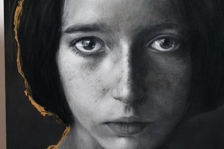 Original Black & White Women Painting by Federica Belloli