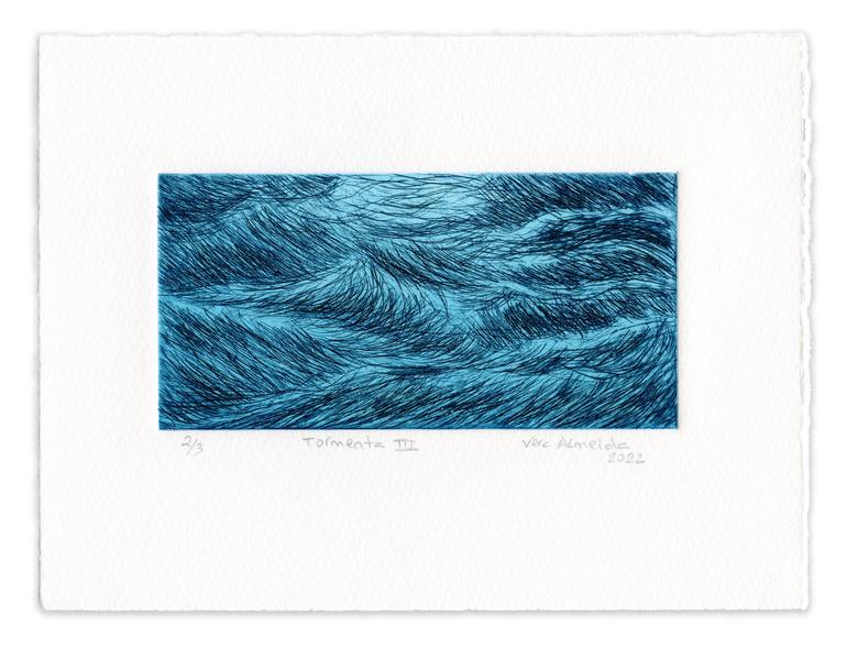 Original Seascape Printmaking by Vera Almeida