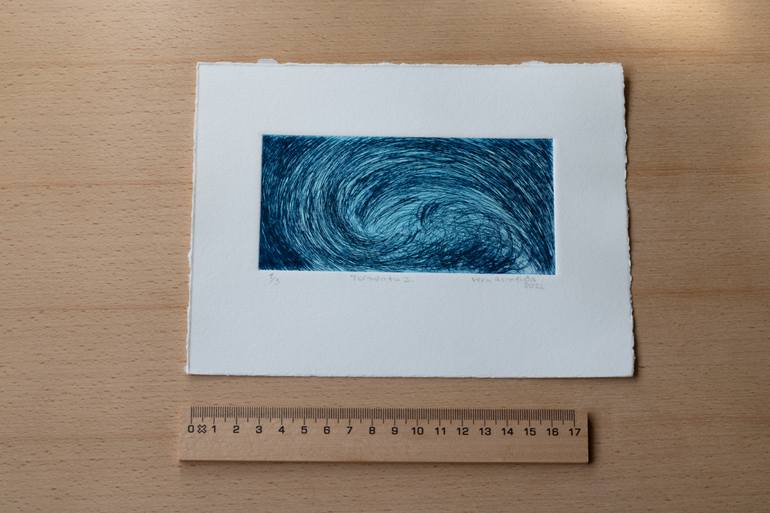 Original Conceptual Seascape Printmaking by Vera Almeida