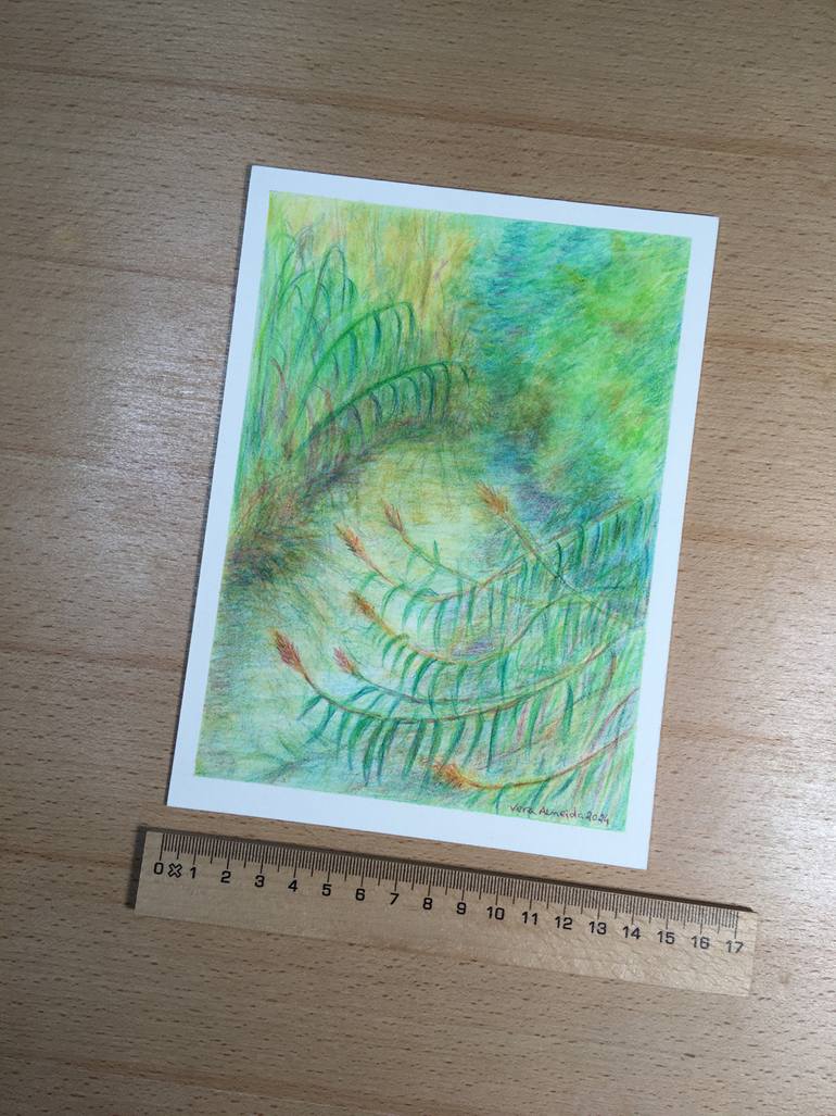 Original Impressionism Landscape Drawing by Vera Almeida