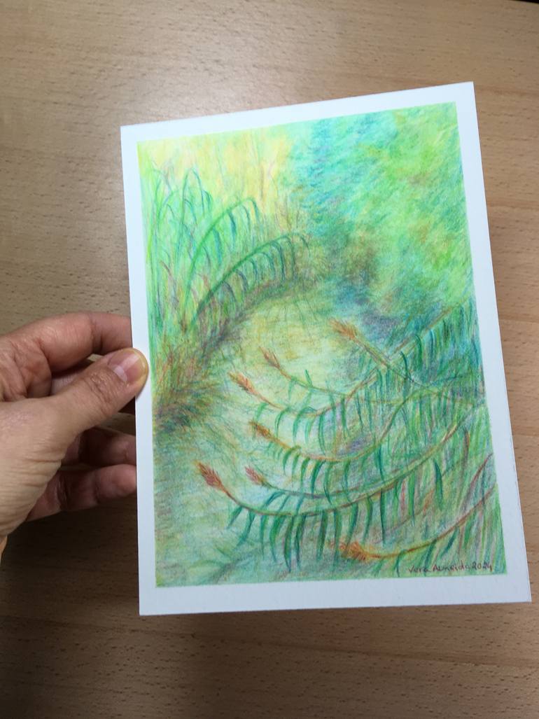 Original Impressionism Landscape Drawing by Vera Almeida