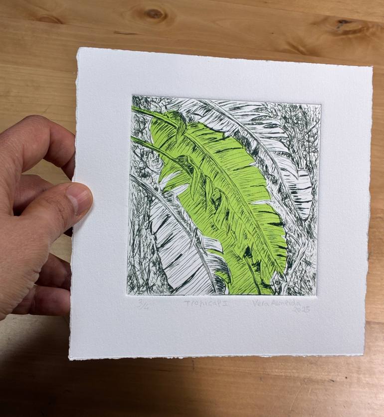 Original Contemporary Botanic Printmaking by Vera Almeida