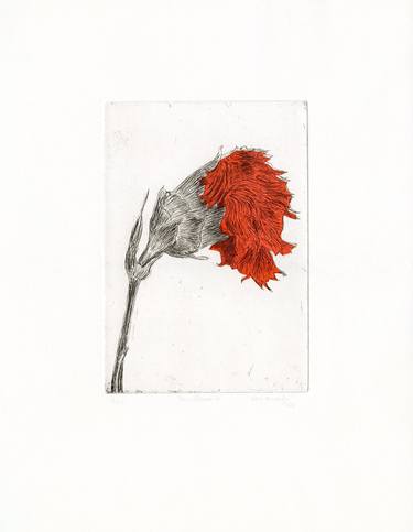 Original Conceptual Floral Printmaking by Vera Almeida