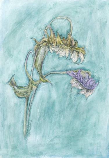 Original Conceptual Floral Drawings by Vera Almeida