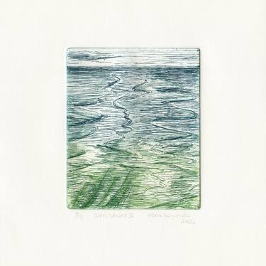 Original Conceptual Seascape Printmaking by Vera Almeida