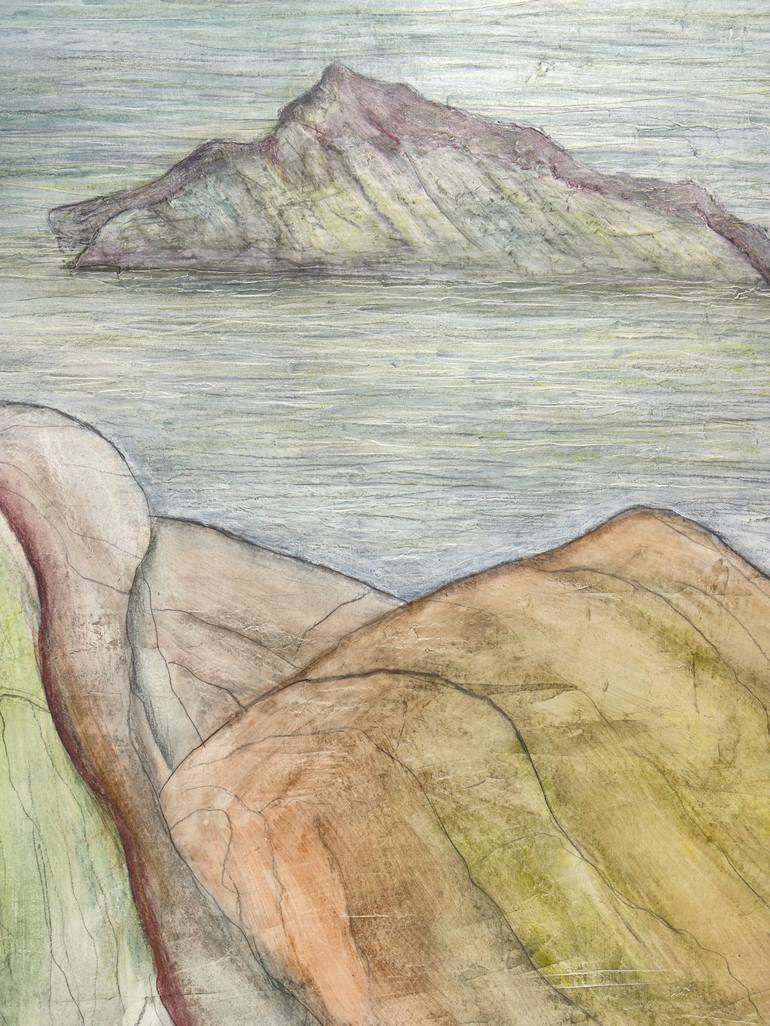 Original Conceptual Seascape Drawing by Vera Almeida