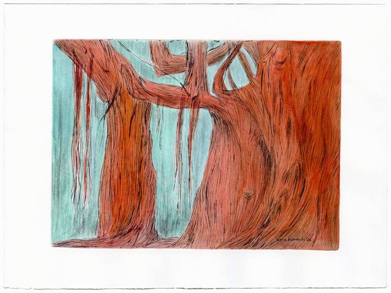 Original Tree Drawing by Vera Almeida