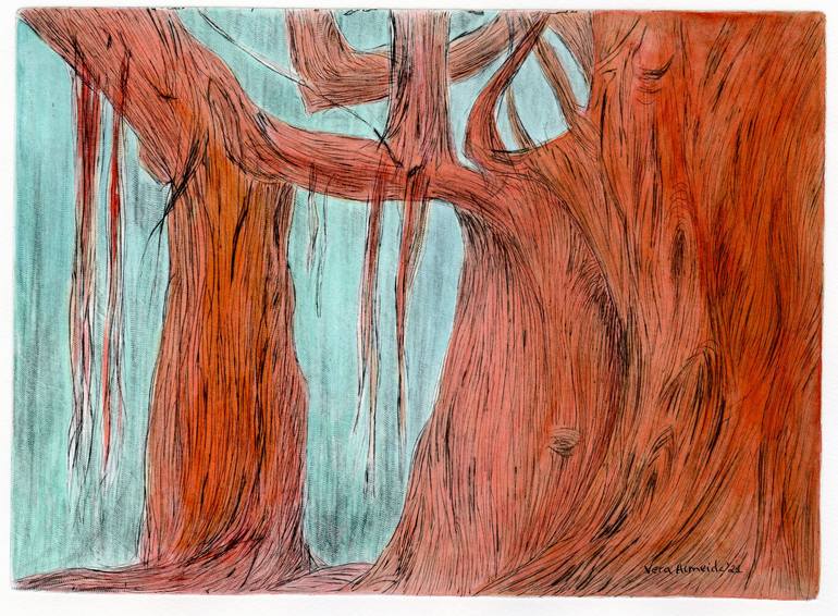 Original Tree Drawing by Vera Almeida