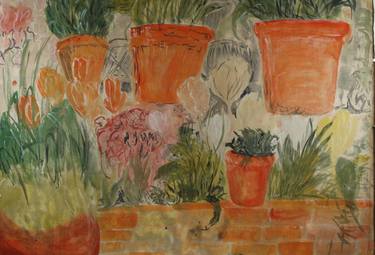 Original Expressionism Botanic Paintings by Mark Baldwin OBE