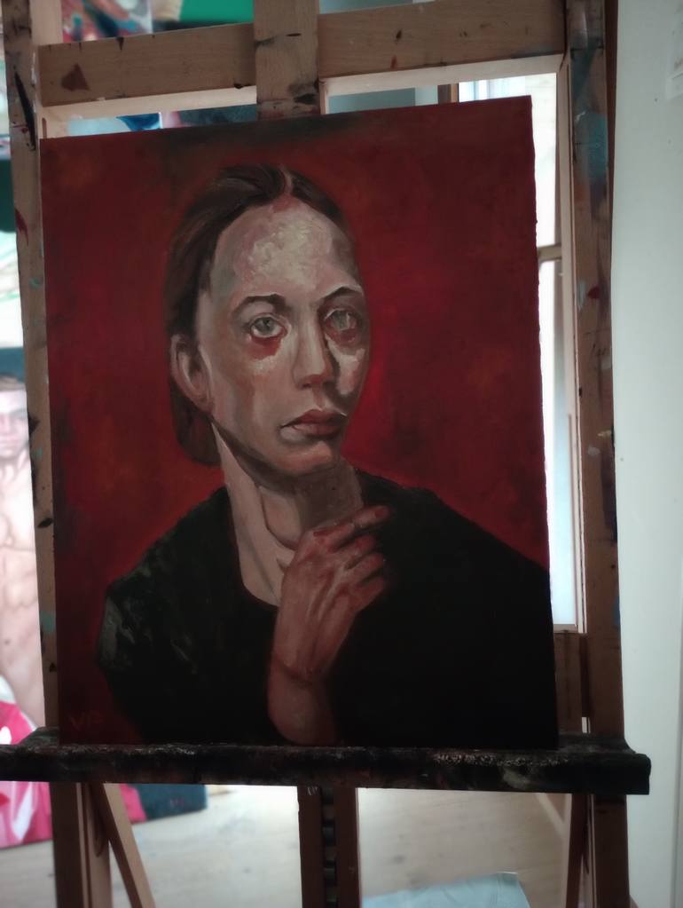 Original Figurative People Painting by Valentina Baicuianu