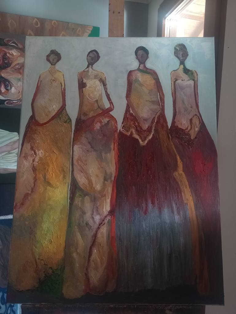 Original Abstract Painting by Valentina Baicuianu